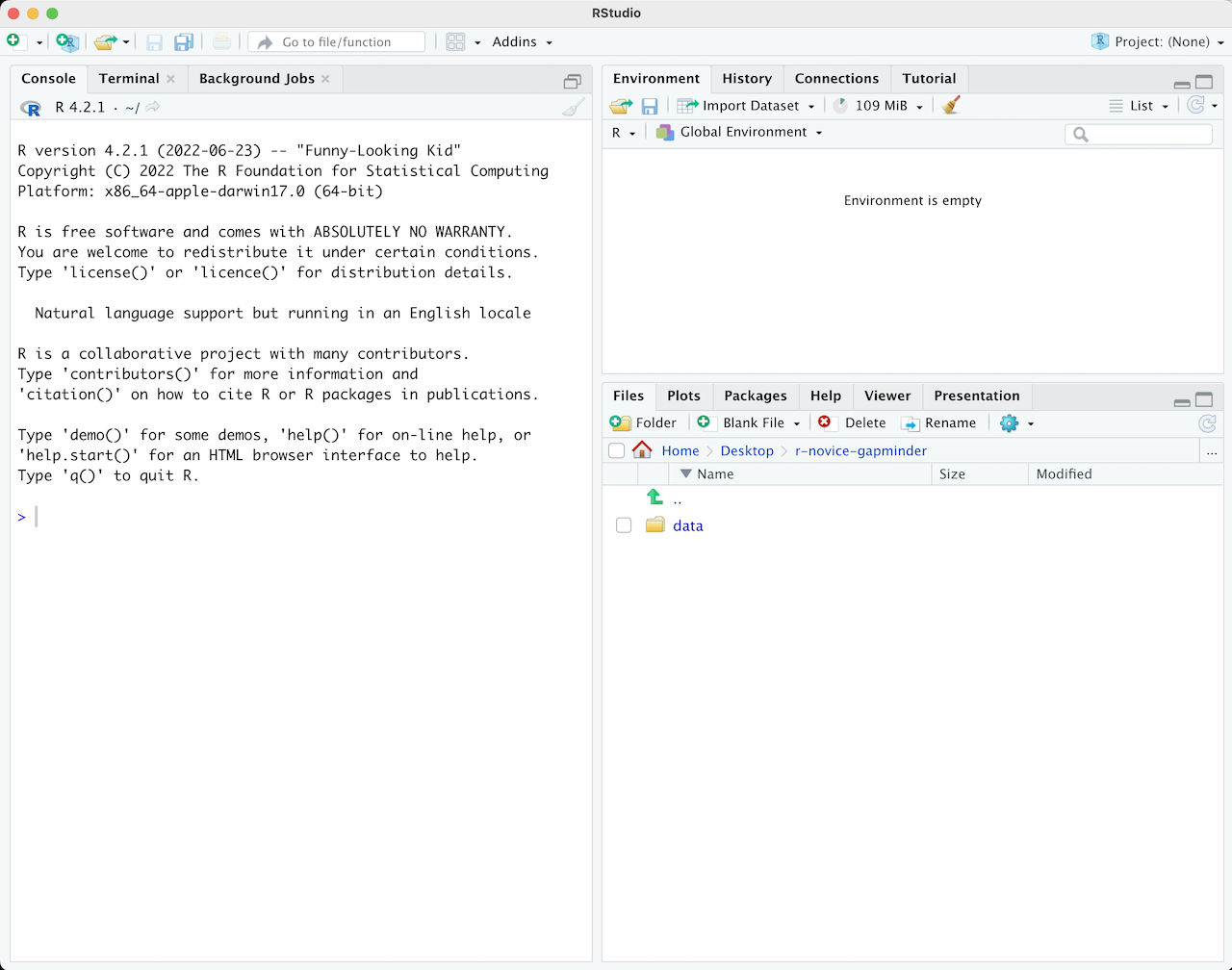 how to clear environment in r studio